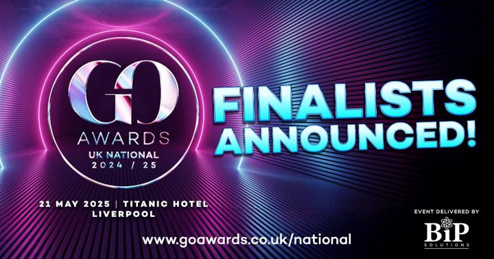 Banner reading finalists announced for the Go Awards
